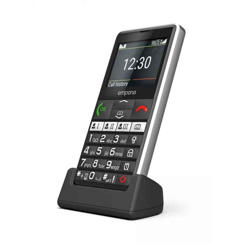 Emporia emporiaPURE-LTE 5.87 cm (2.31 inch) 107 g Black Senior phone