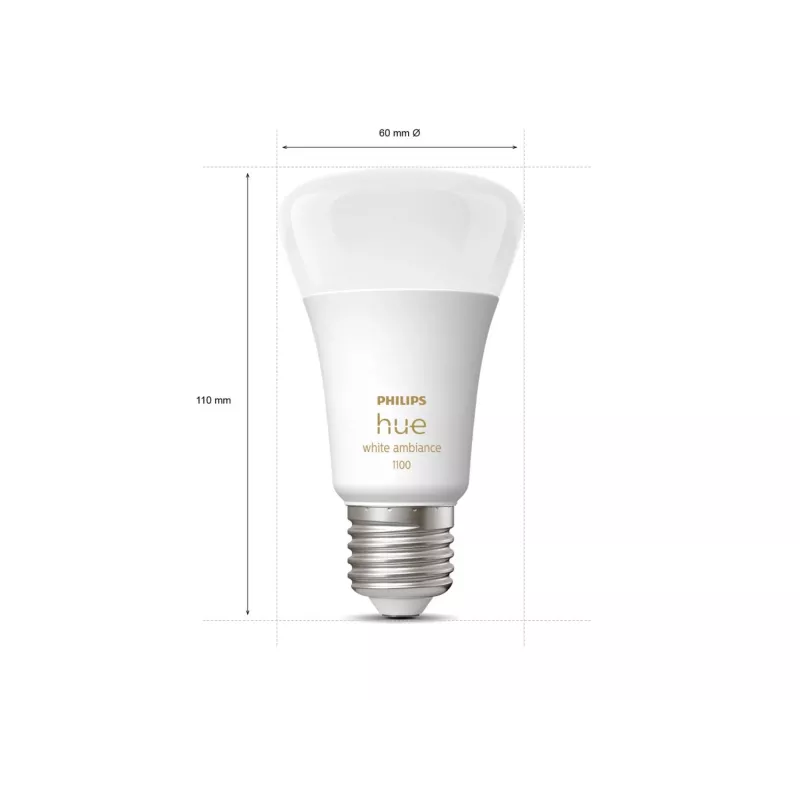 Philips Hue White ambience A60 – E27 smart bulb – 1100 (2-pack)