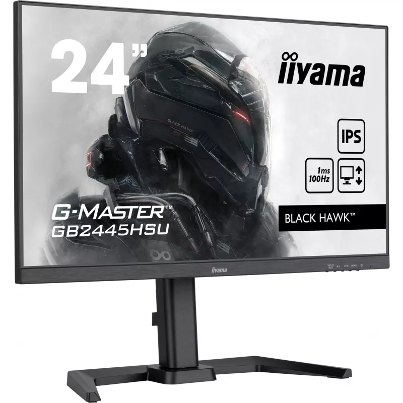 IIYAMA GB2445HSU-B1 G-Master Black Hawk 24inch ETE IPS FHD 100Hz 250cd/m2 1ms HDMI DP USB-HUB 2x2.0 Speakers Black Tuner (P)