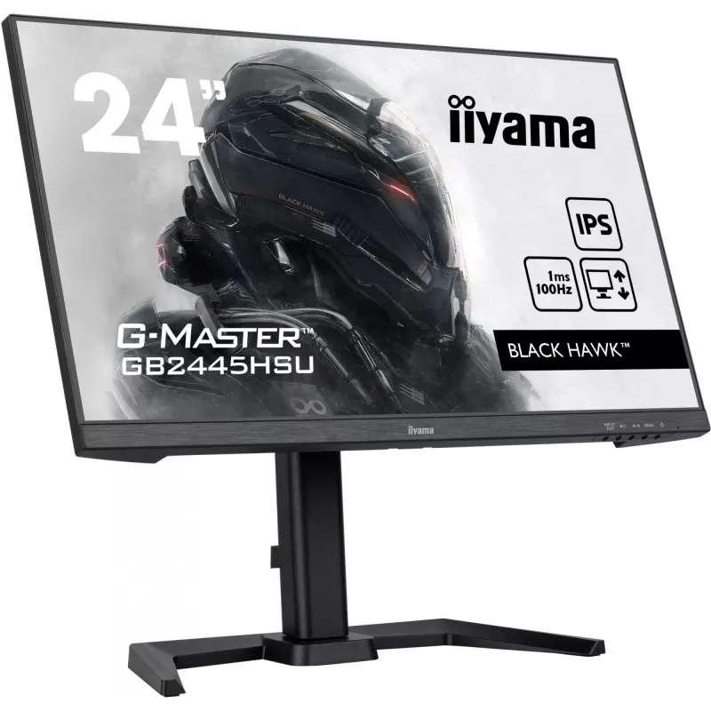 IIYAMA GB2445HSU-B1 G-Master Black Hawk 24inch ETE IPS FHD 100Hz 250cd/m2 1ms HDMI DP USB-HUB 2x2.0 Speakers Black Tuner (P)