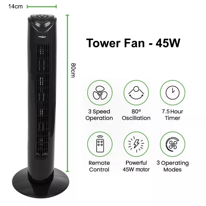 Tower fan with remote control GB645