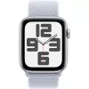 Apple Watch SE GPS 44mm aluminum case silver, Sport Loop bracelet blue cloud