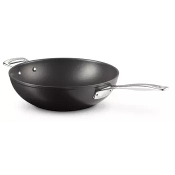Le Creuset Toughened Non-Stick stir-fry wok 30 cm black/silver