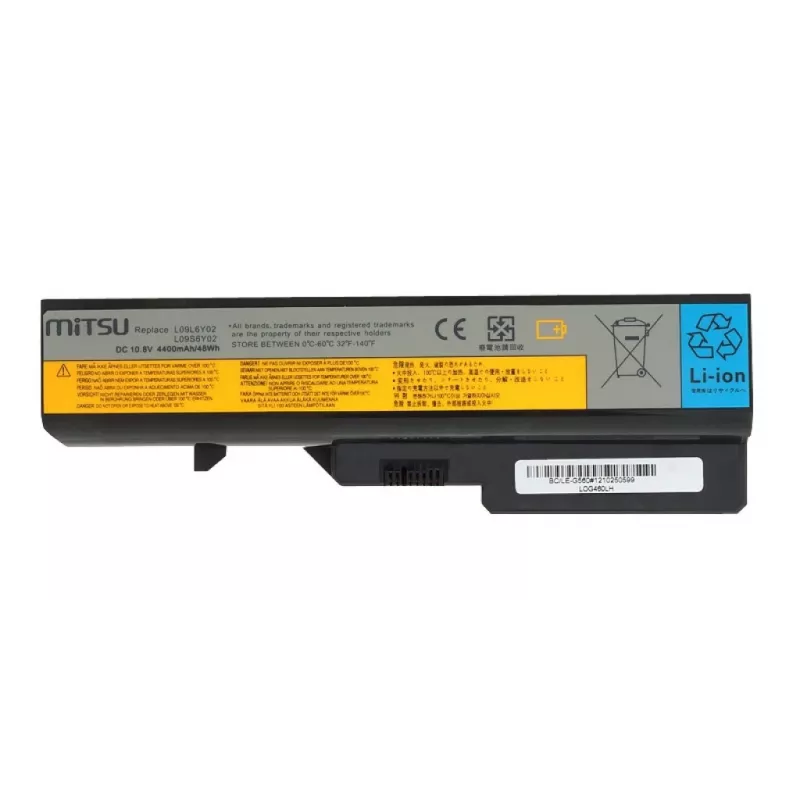 Battery for Lenovo IdeaPad G460, G560 4400 mAh (48 Wh) 10.8 - 11.1 Volt