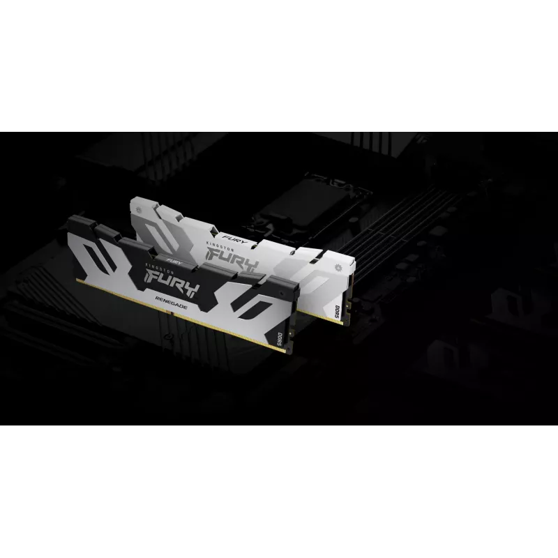 DIMM 32 GB DDR5-6400 (2x 16 GB) Dual-Kit, Memory White, KF564C32RWK2-32, Renegade, INTEL XMP
