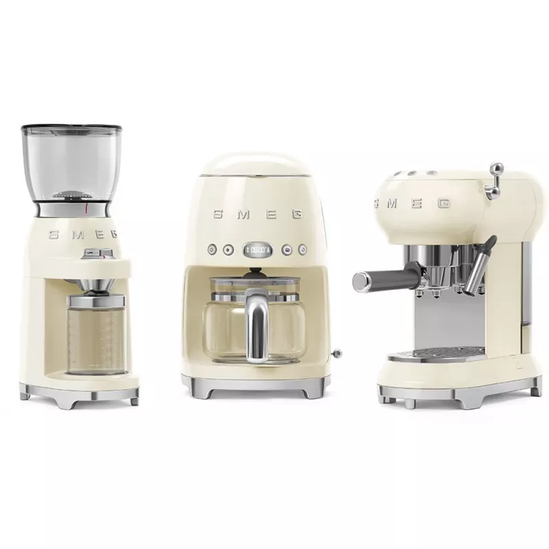 Smeg CGF11CREU Coffee grinder 50s style cream