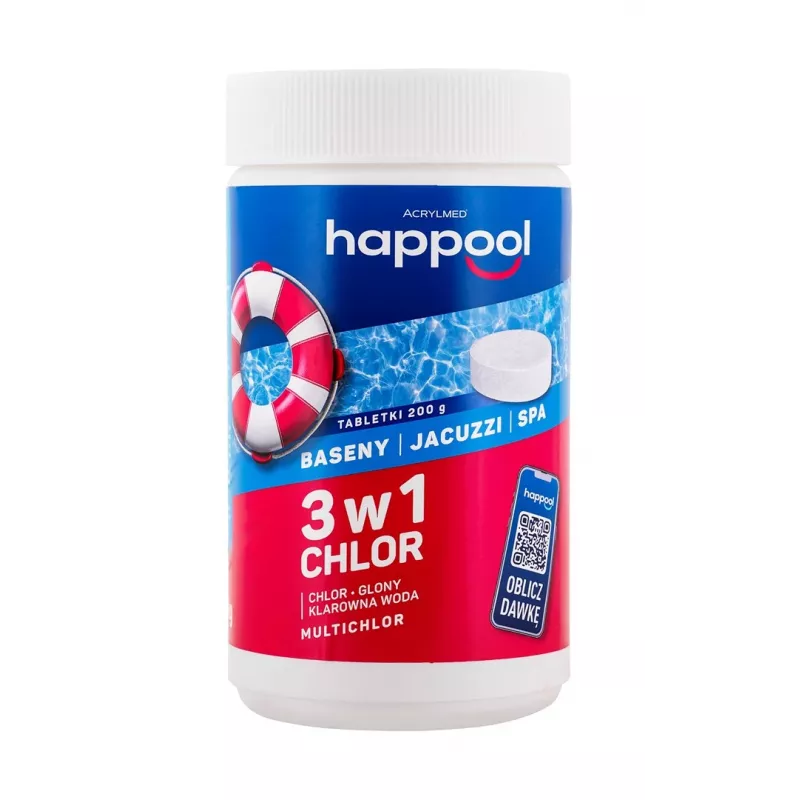 Acrylmed MULTICHLOR 3 in 1 chlorine pool tablets 1 kg