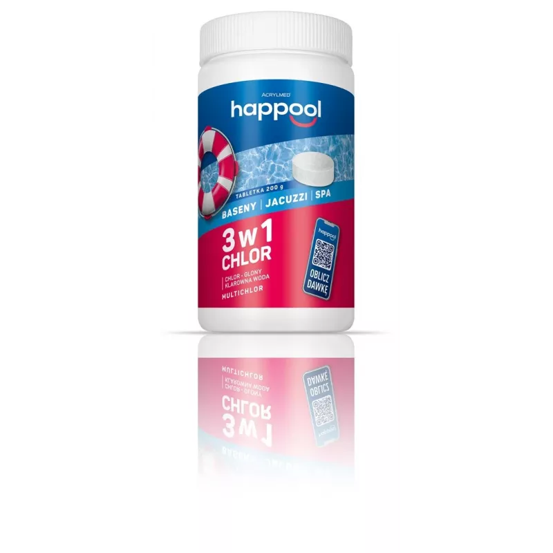 Acrylmed TRIOCHLOR slow-release chlorine pool tablets 1 kg