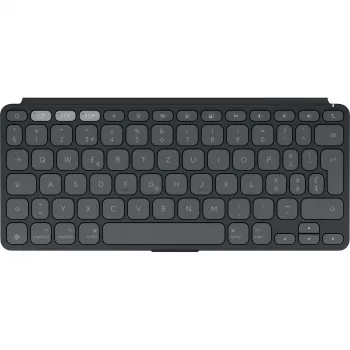 Logitech Keys-To-Go 2 for iPad - Keyboard - built-in cover - Wireless - Bluetooth LE - QWERTZ - Swiss - Graphite (920-013008)
