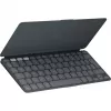Logitech Keys-To-Go 2 for iPad - Keyboard - built-in cover - Wireless - Bluetooth LE - QWERTZ - Swiss - Graphite (920-013008)
