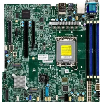 Supermicro Mainboard X13SCH-F micro-ATX Socket 1700 DDR5-only Single - Mainboard - Intel Socket 1700 (Core i)