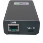 Microconnect POEINJ-25W-USBC - Gigabit Ethernet - 1000 Mbit/s - IEEE 802.3,IEEE 802.3ab,IEEE 802.3u - Cat5,Cat5e,Cat6,Cat6a - 100 m - Black (POEINJ-25W-USBC)