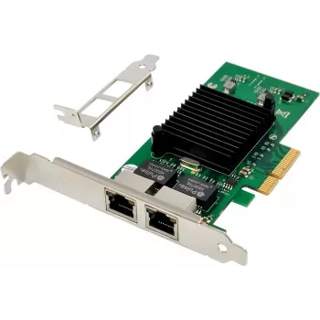 MicroConnect Network Card PCIe x1 Intel 82576 Dual- RJ45 (MC-PCIEX4-82576-D)