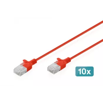Digitus DK-1618-010S-R-10 Ethernet Patch Cable Red