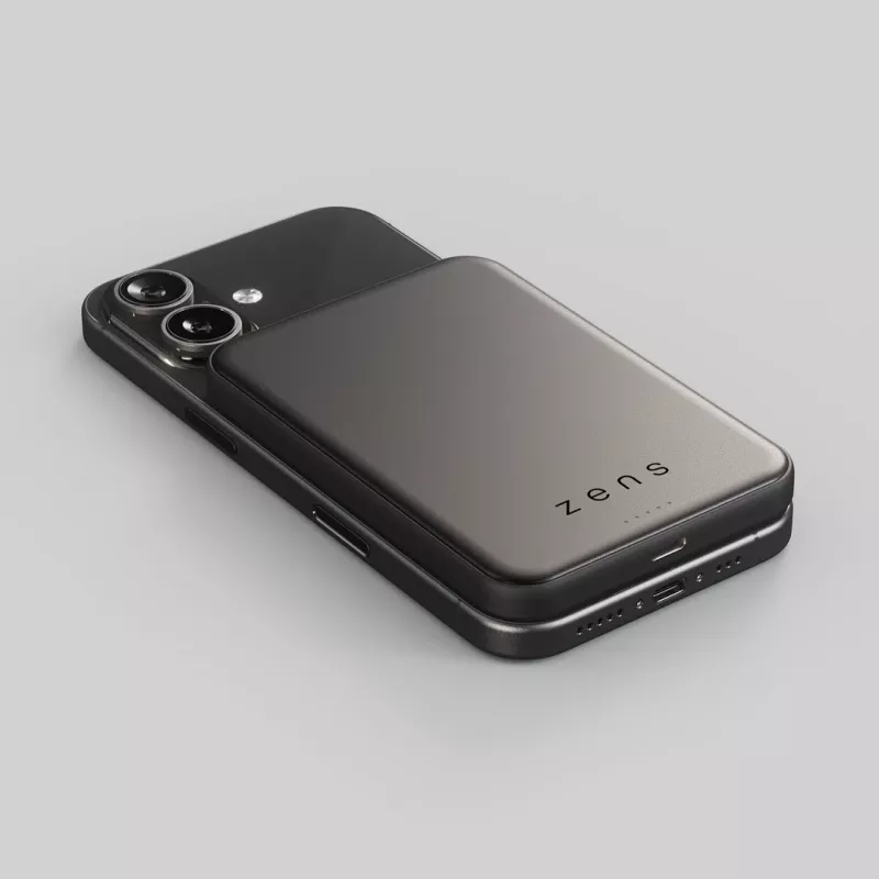 ZENS Pro 2 Semi Solid State Powerbank - Magnetic Power Bank 10000 mAh kompatybilny z MagSafe i Qi2.2 25W (black)