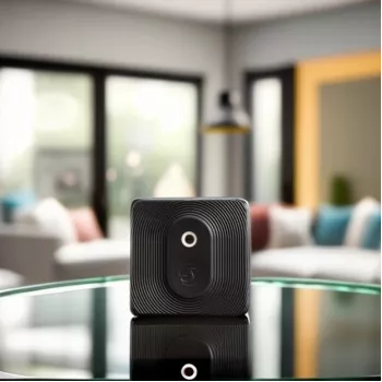 Smart temperature and humidity sensor Shelly BLU H&T ZB Black
