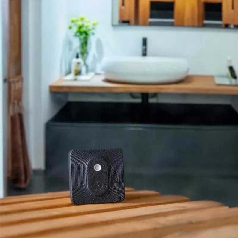 Smart temperature and humidity sensor Shelly BLU H&T ZB Black
