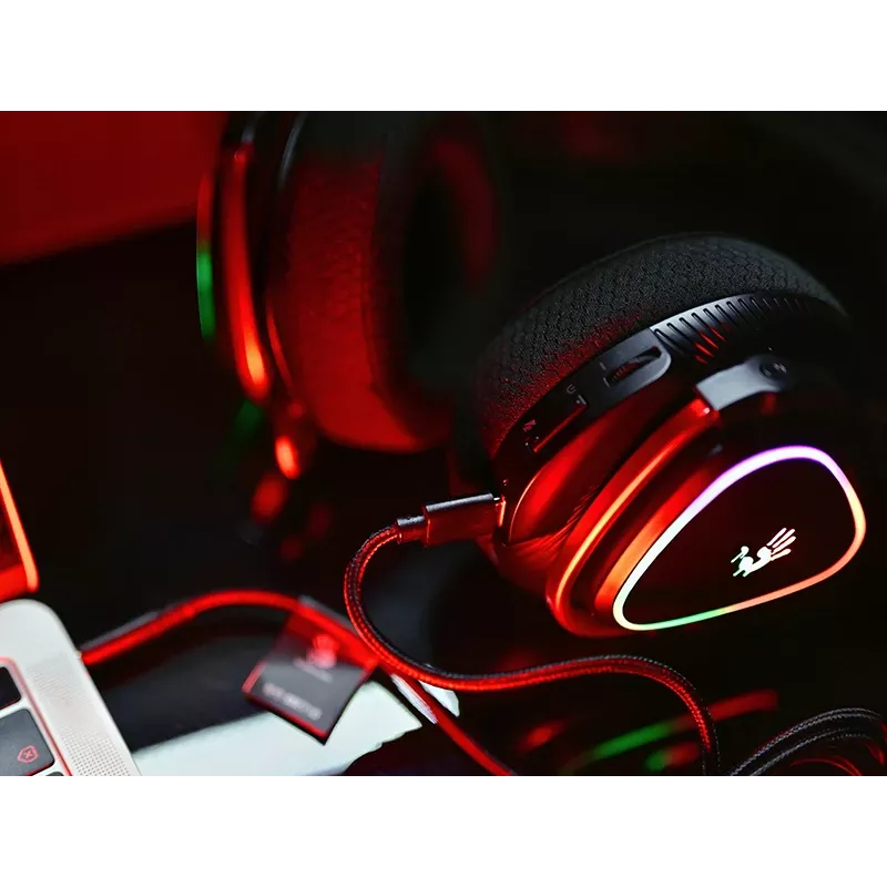 A4Tech 47751 Bloody MR710 RGB Gaming Wireless Headset, Black