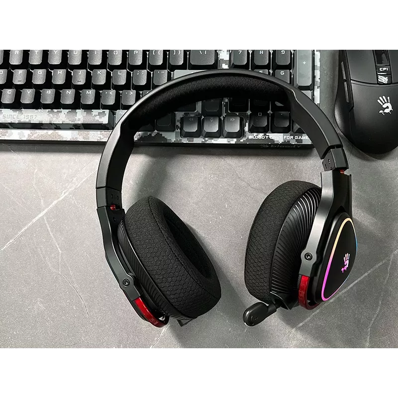 A4Tech 47751 Bloody MR710 RGB Gaming Wireless Headset, Black