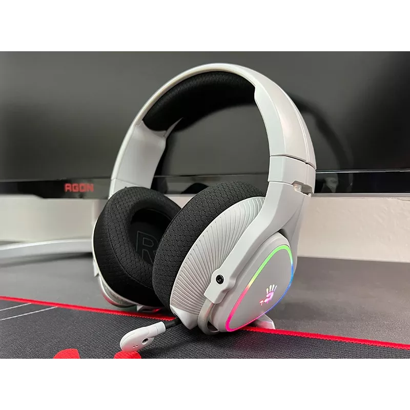 A4Tech 47752 Bloody MR710 RGB Gaming Wireless Headset, Grey