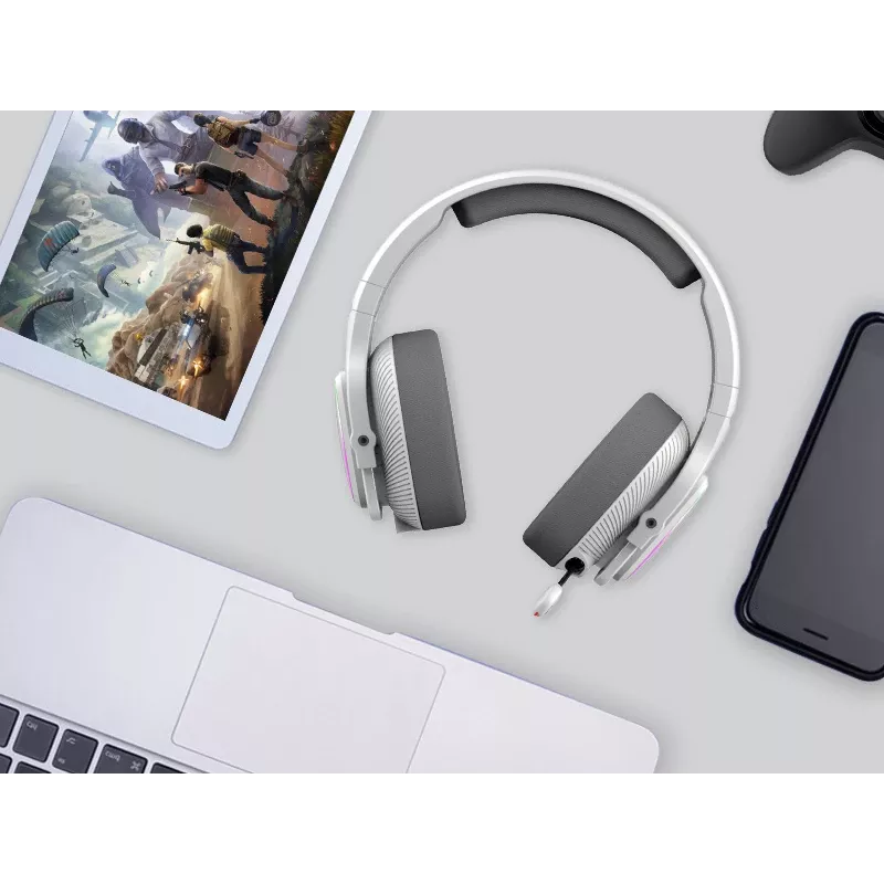 A4Tech 47752 Bloody MR710 RGB Gaming Wireless Headset, Grey