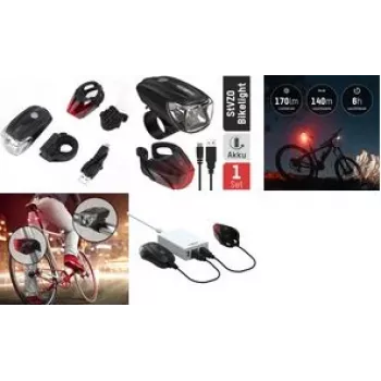 Ansmann Fahrradbeleuchtung Set Fahrradlicht Set (1600-0254)