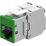 Goobay Keystone-Module RJ45 CAT 6A, STP, Slim, Green (77945)