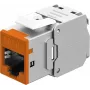 Goobay Keystone-Module RJ45 CAT 6A, STP, Slim, orange (77947)