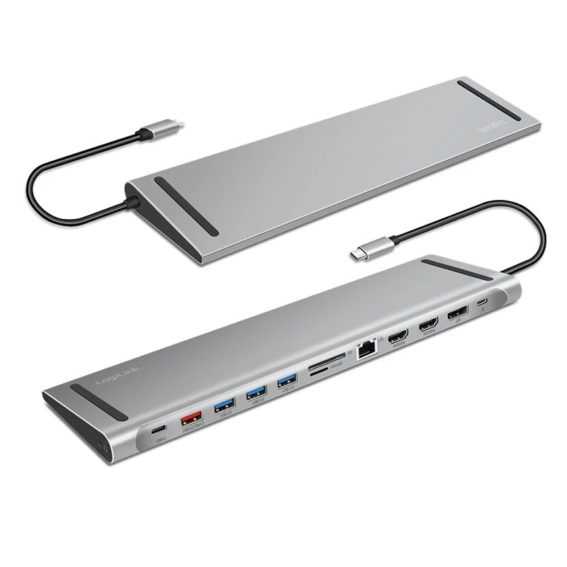 USB3.2 docking station USB-C, 12 port, PD