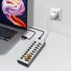 Hub USB3.2 Gen1 10ports USB-A/C, on/off switch
