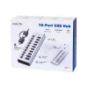 Hub USB3.2 Gen1 10ports USB-A/C, on/off switch