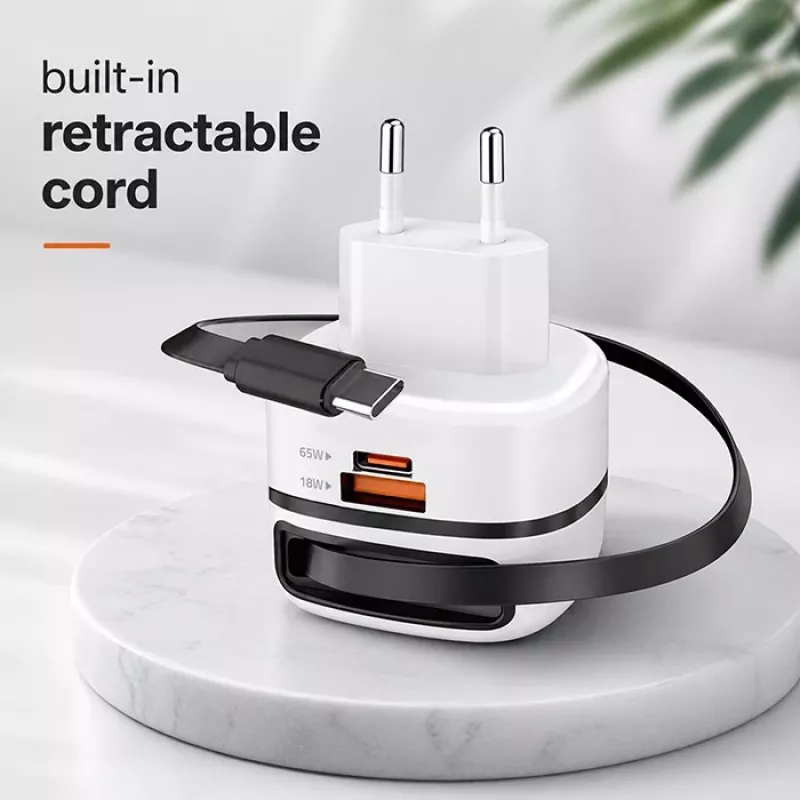 Charger USB C 65W GaN PPS 5V 20V 3A 3.25A