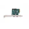 Network card PCI EXPRESS X1 -> 2X USB-C 3.2 GEN 2X1 led low profile