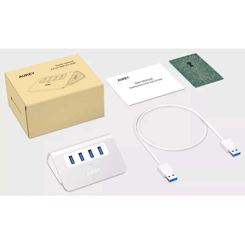 Hub CB-H5 USB aluminum | 4xUSB 3.0 | 5Gbps