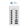 Hub USb3.2 Gen1 7 ports USB-A/C, on/off switch