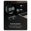 11-in-1 DockingStation mit Power Delivery Lade-Ports und großem LCD-Display, mit 160 W GaN Lade-Adapter