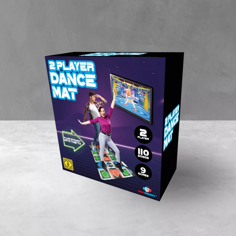 Mad Monkey Retro Dance Matte for 2 Players 110 Songs