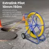 Extralink Cable pulling rod Pilot 10mm 150m glass fibre FRP, d. 10mm, l. 150m, yellow