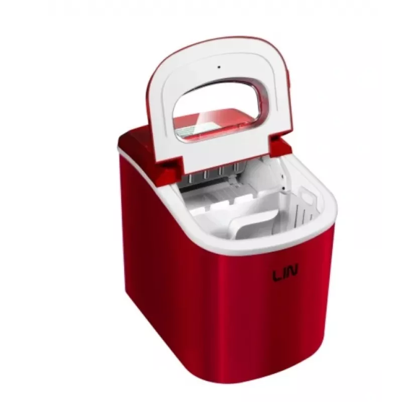 Portable ice cube maker LIN ICE PRO-R12 red