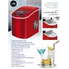 Portable ice cube maker LIN ICE PRO-R12 red