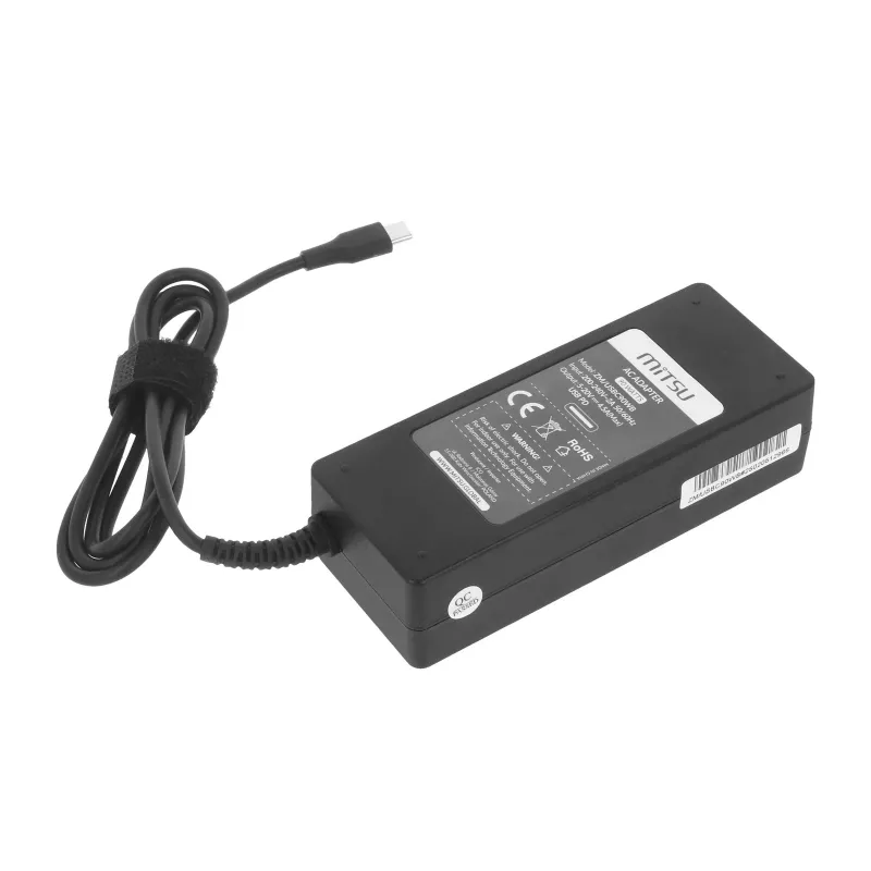 Laptop charger power supply 90W USB-C 5V-9V-12V-15V/3A, 20V/4.5A PD