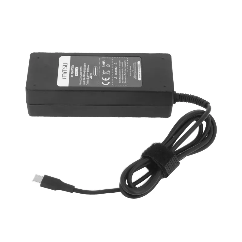 Laptop charger power supply 90W USB-C 5V-9V-12V-15V/3A, 20V/4.5A PD