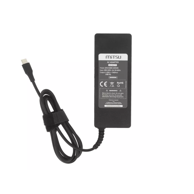 Laptop power charger adapter 100W USB type C USB-C 5V-9V-12V-15V/3A, 20V/5A PD