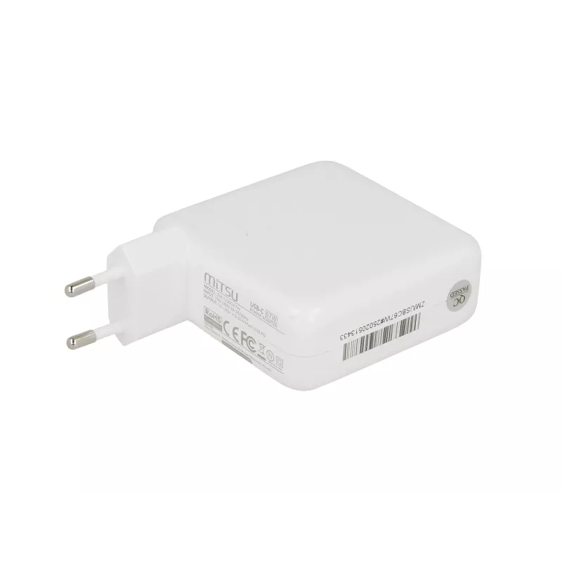 Laptop charger power supply 67W USB-C 5V-9V-12V-15V/3A, 20V/3.35A PD