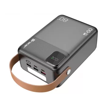 Tracer 47826 Prime-V8 80000mAh QC22.5W+PD20W Power Bank, Black