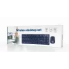 Gembird KBS-WCH-03 wireless keyboard and mouse set, black