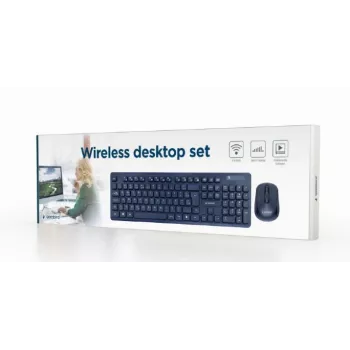 Gembird KBS-WCH-03 wireless keyboard and mouse set, black