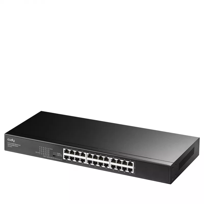 Cudy GS1024E network switch Managed Gigabit Ethernet (10/100/1000) Black