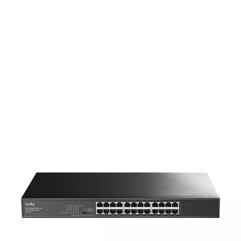 Cudy GS1024E network switch Managed Gigabit Ethernet (10/100/1000) Black