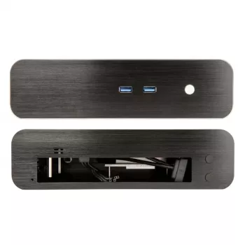 Akasa Euler S Fanless Thin-Mini-ITX Enclosure, OEM - black
